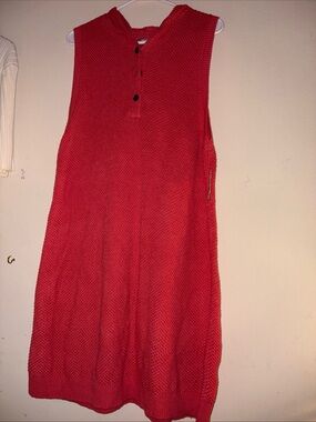 SO Coral Knit Hooded Button Cardigan
